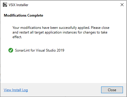 Sonarlint Download Completed
