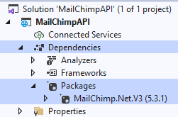 Install the MailChimp NuGet package in your .Net project